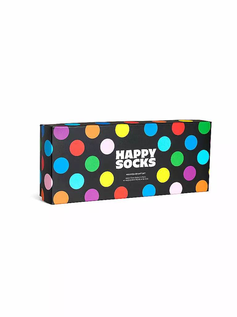 HAPPY SOCKS | Set de regalo para mujer, paquete de 4, MULTI 36-40 negro | 