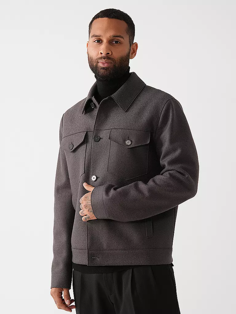 HARRIS WHARF LONDON | Chaqueta de lana | Gris