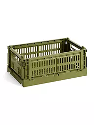 HAY | Caja de almacenamiento Colour Crate S | Oliva