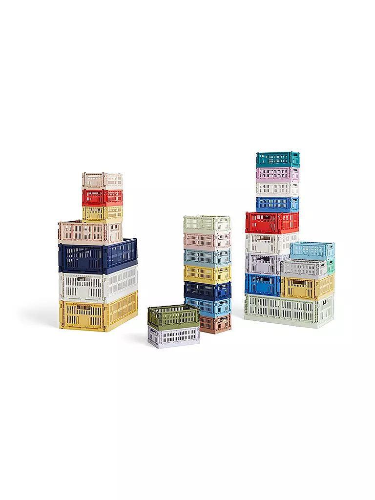 HAY | Caja de almacenamiento Colour Crate S | Gris claro