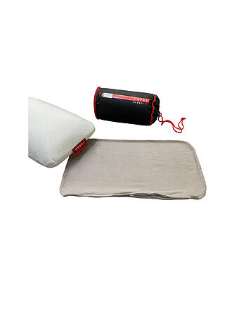 HEFEL | Funda de jersey para almohada de viaje 25x45cm Topo