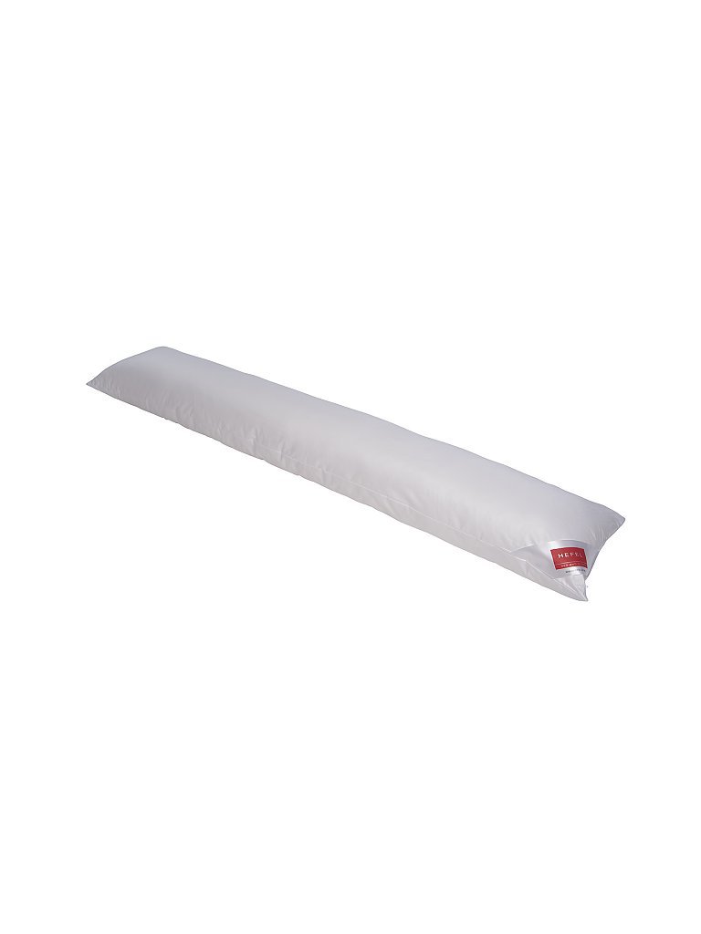 Almohada para dormir de lado Wellness Zirbe 35x160cm (Blanco lana) blanco