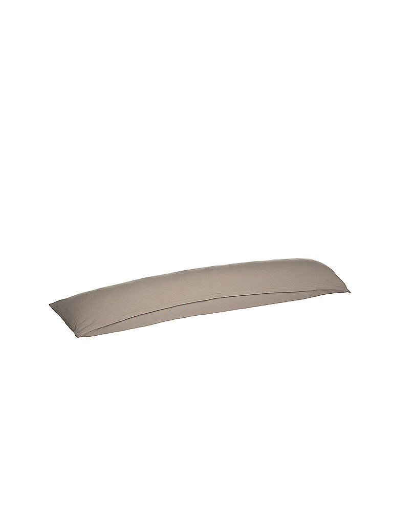 Funda de jersey para almohada para dormir de lado 35x160cm Taupe marrón claro
