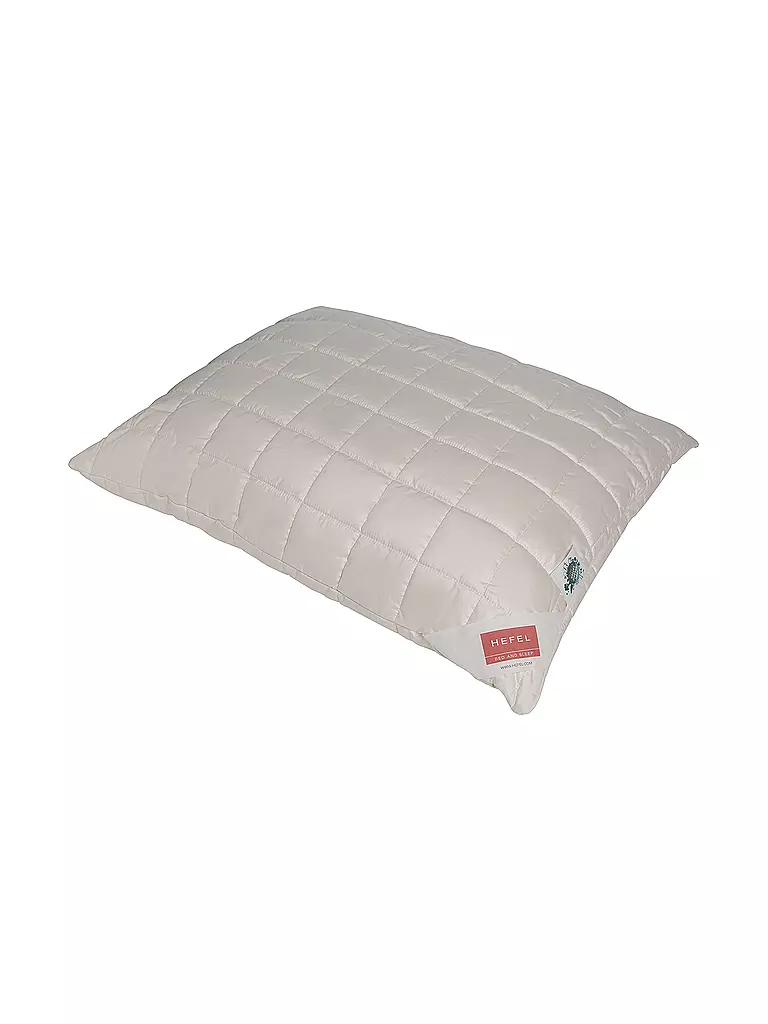 HEFEL | Almohada "Bio Wool" 40x80cm (Champán) | Crema