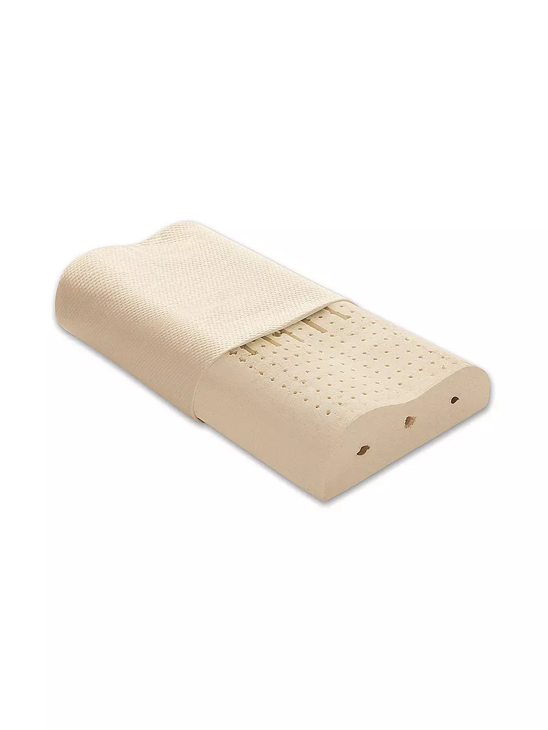HEFEL | Almohada cervical "Látex natural" 34x65cm | Blanco