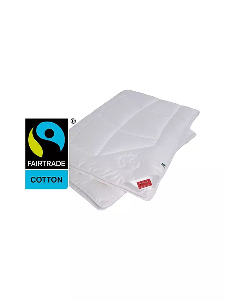 HEFEL | Edredón de verano KlimaControl Fair 140x200cm 390g | Blanco