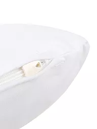 HEFEL | Funda de jersey para almohada de viaje 25x45cm | Blanco