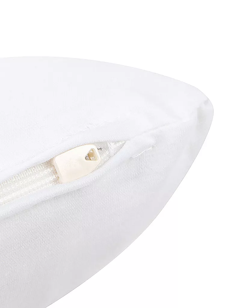 HEFEL | Funda de jersey para almohada de viaje 25x45cm | Blanco