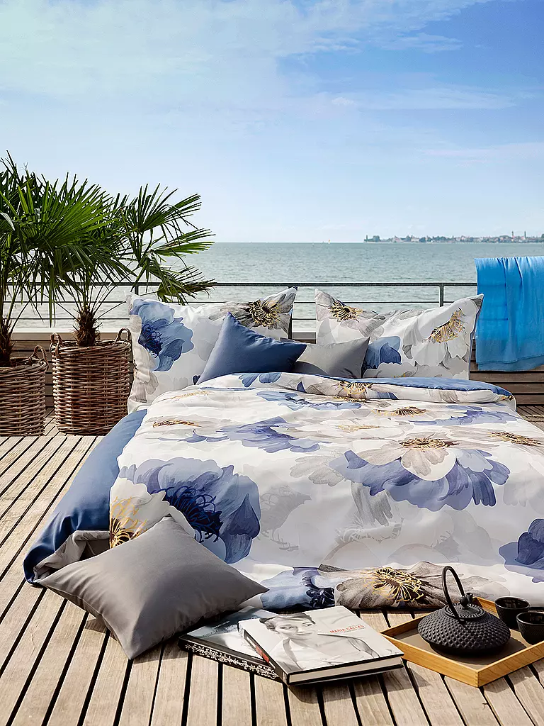 HEFEL | Ropa de cama Tencel Antibes 70x90cm / 140x200cm Azul | Azul