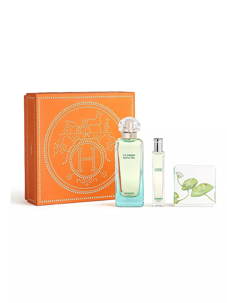 HERMÈS | Caja de regalo Un Jardin sur le Nil Eau de Toilette 100 ml / 15 ml | Sin color
