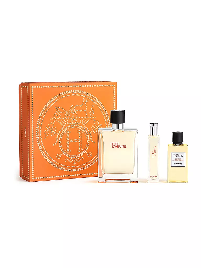 HERMÈS | Cofre regalo Terre d'Hermès Eau de Toilette 100 ml / 40 ml / 15 ml | Sin color