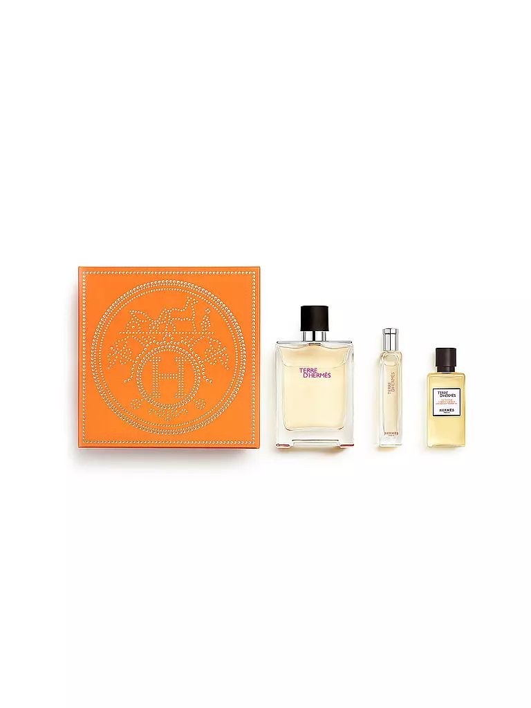 HERMÈS | Cofre regalo Terre d'Hermès Eau de Toilette 100 ml / 40 ml / 15 ml | Sin color