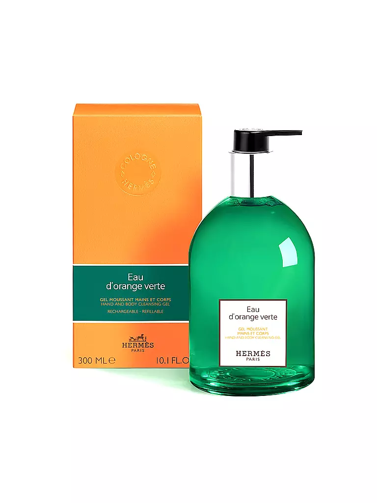 HERMÈS | Eau d'orange verte, gel de espuma para manos y cuerpo 300ml | 