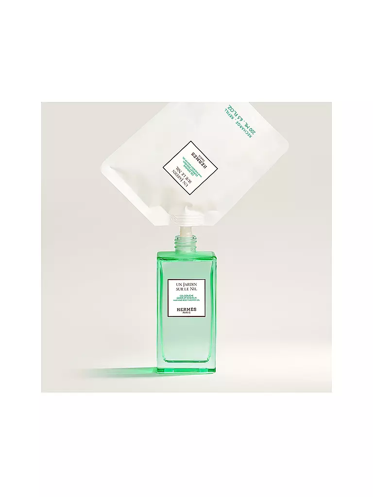 HERMÈS | Un Jardin sur le Nil, Recambio de gel de ducha para cuerpo y cabello 200 ml | 