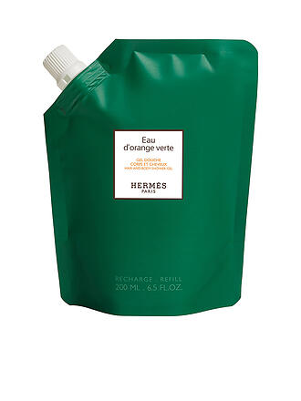 HERMÈS | Eau d'orange verte, set de recarga de gel de ducha para cuerpo y cabello 200 ml