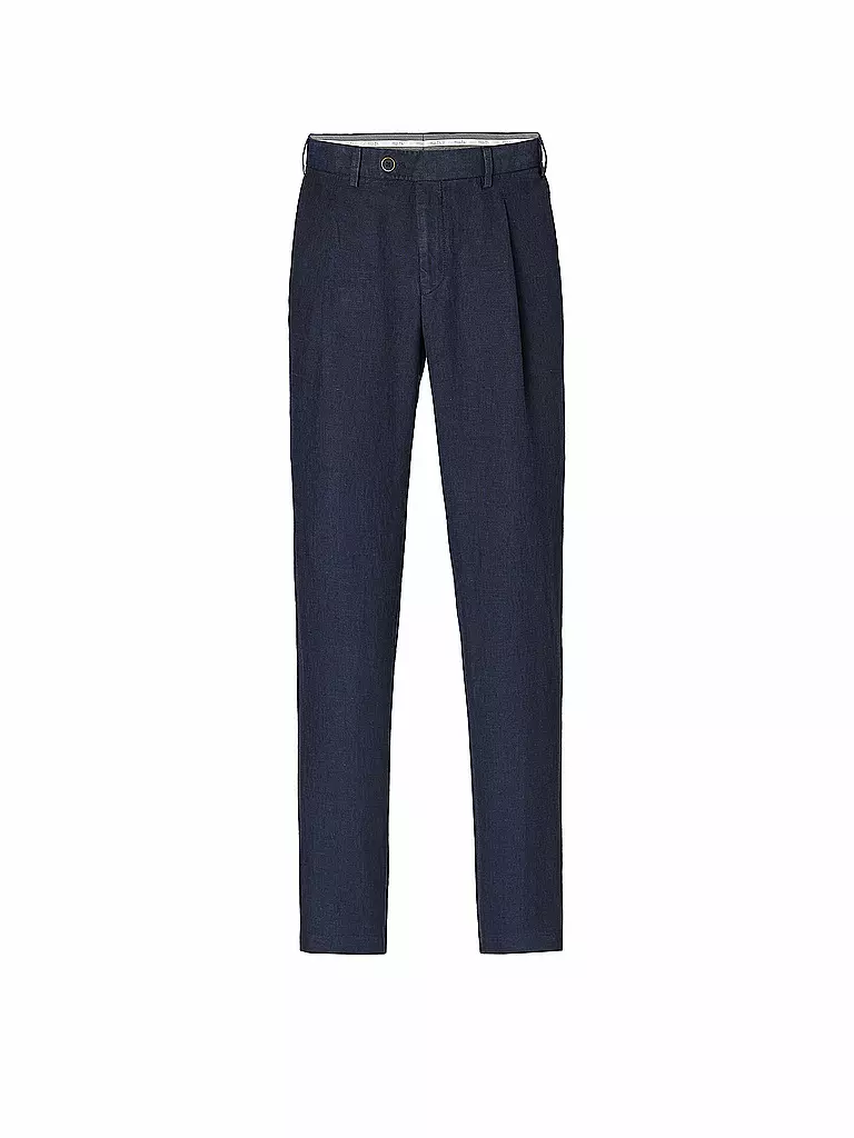 HILTL | Chino de lino PRIMO | Azul oscuro