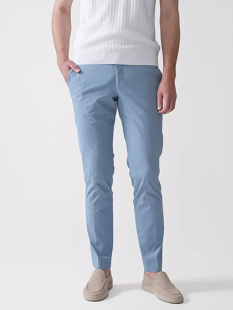 HILTL | Chino Slim Fit TARENT | Azul claro