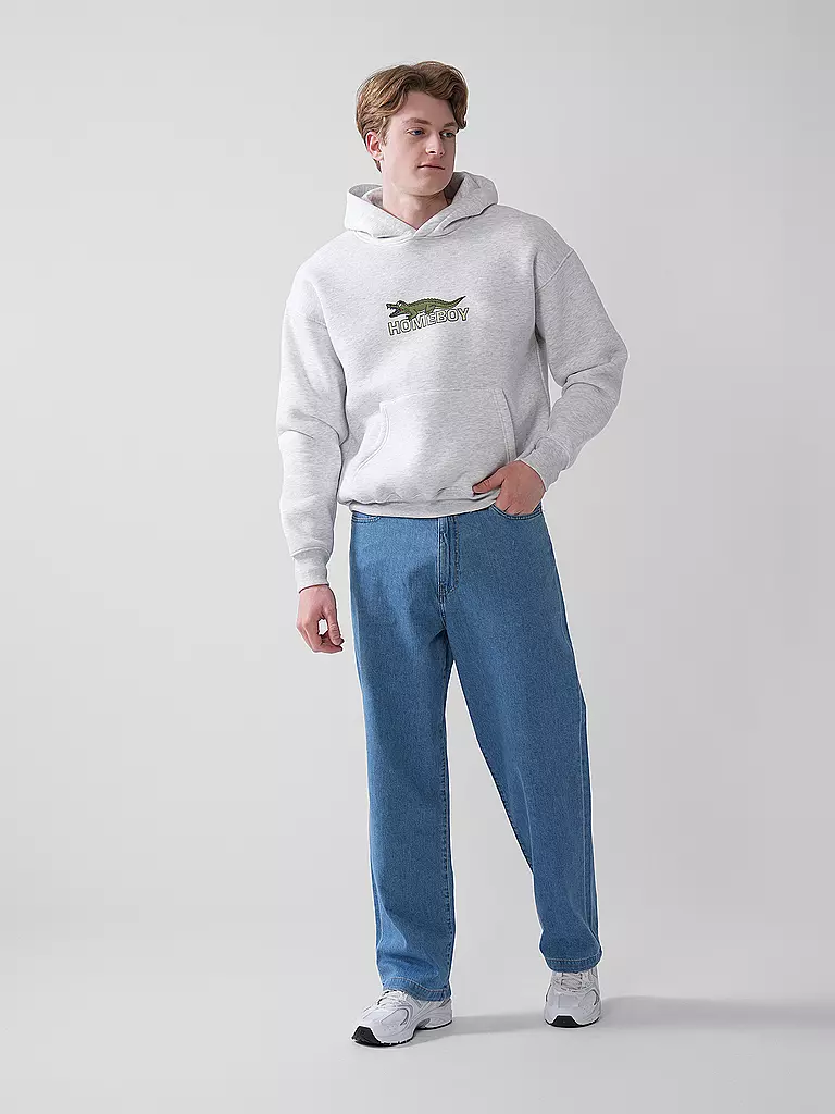 HOMEBOY | Sudadera con capucha - Hoodie CROCOBOY HOOD | Gris claro