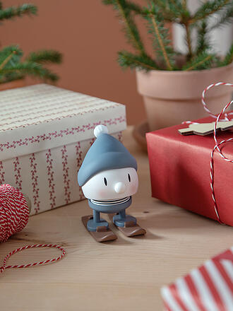 HOPTIMIST | Figura decorativa Soft Bumble Skiing 7,2cm Sky