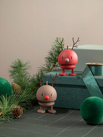 HOPTIMIST | Figura decorativa Reno Suave Bumble 9,5cm Chocolate