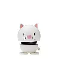 HOPTIMIST | Figura decorativa Cat 7,3cm Light Grey | Blanco