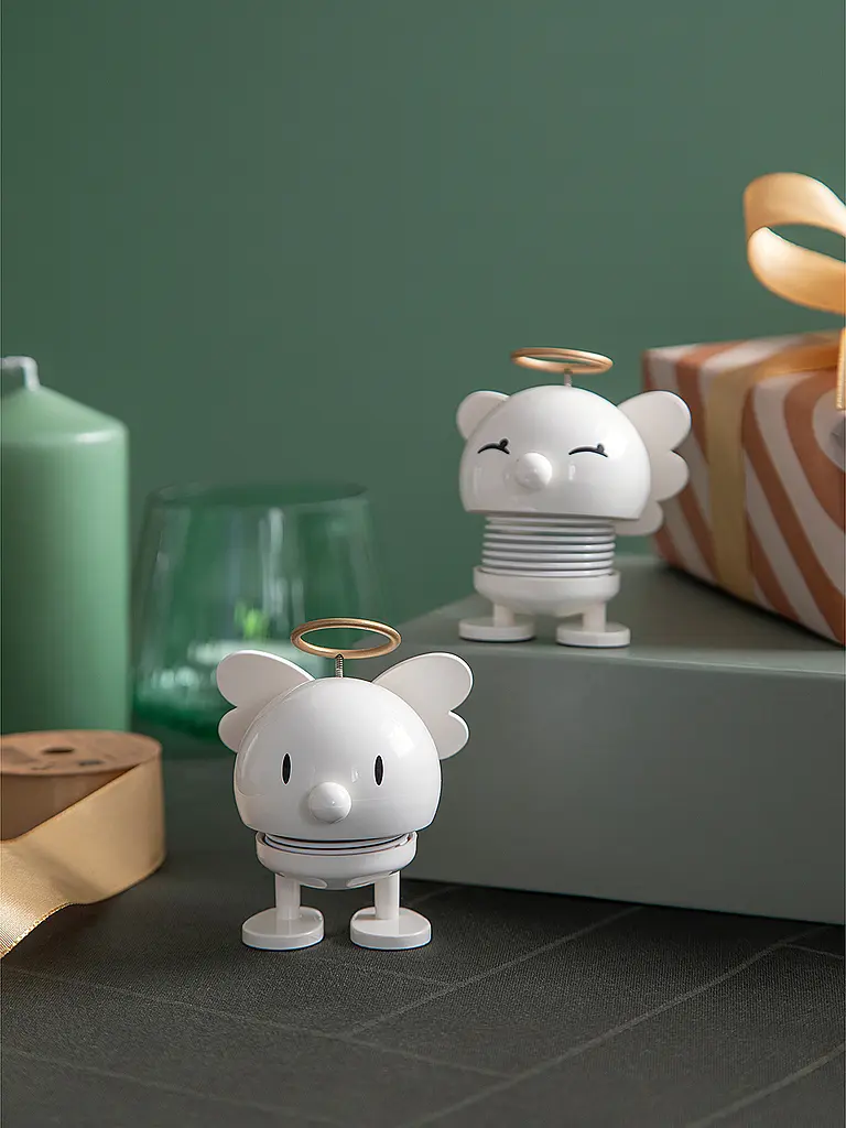 HOPTIMIST | Figura decorativa Ángel Bimble 7,1cm Blanco | 