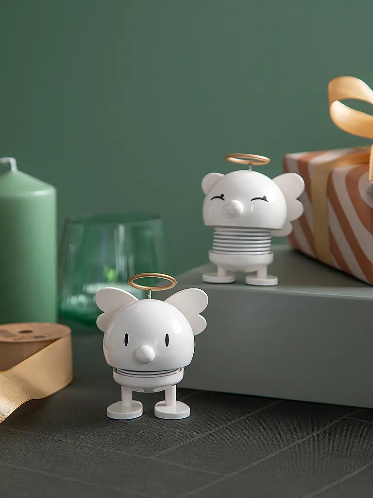 HOPTIMIST | Figura decorativa Angel Bumble 7,5cm White | Blanco