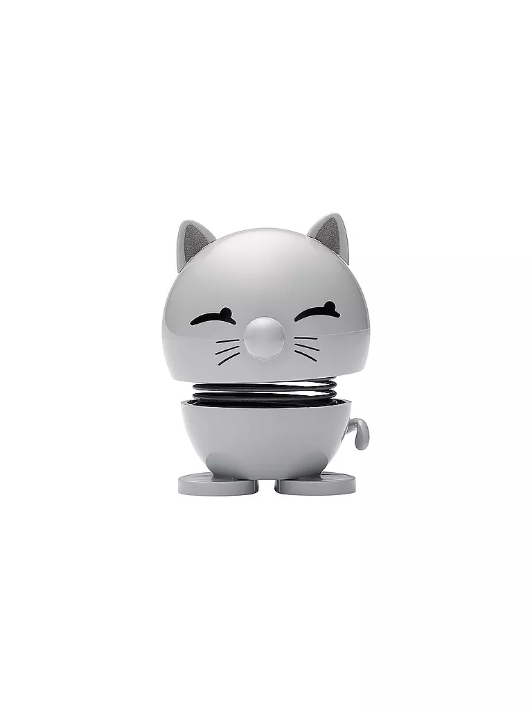 HOPTIMIST | Figura decorativa Cat 7,3cm Light Grey | Gris claro