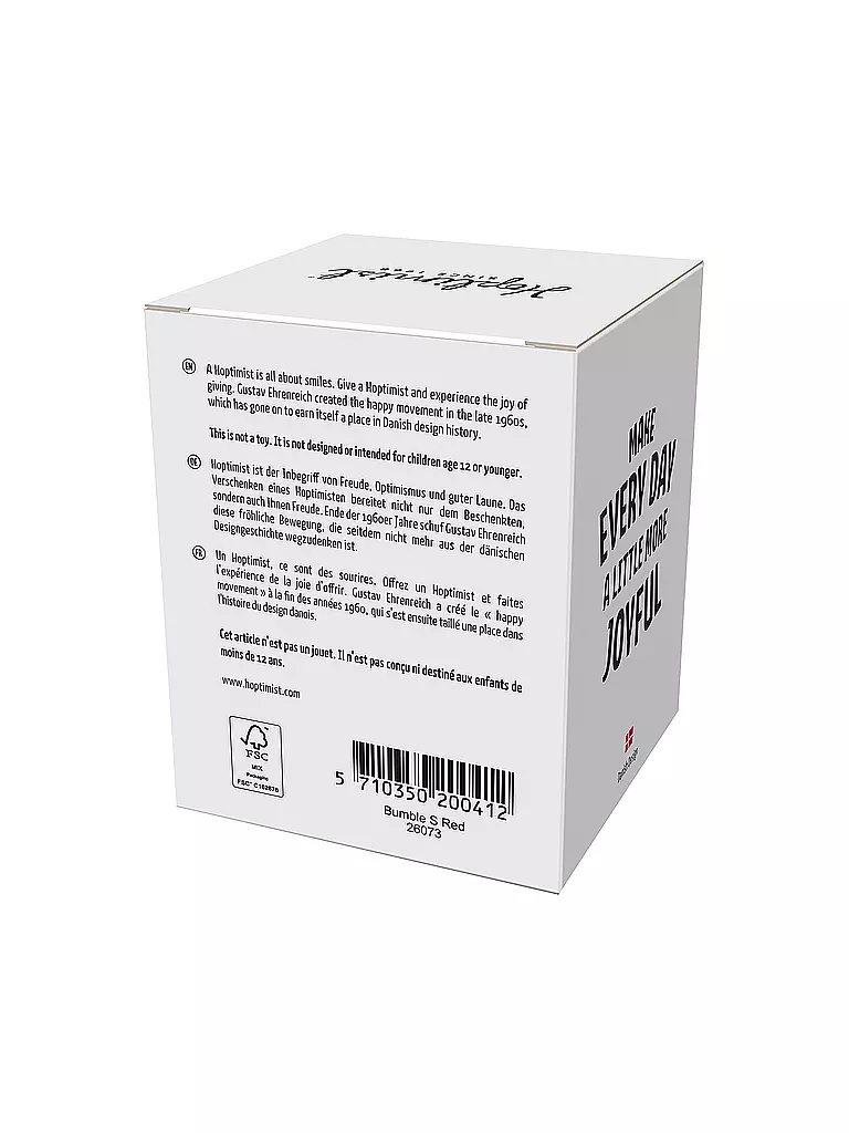 HOPTIMIST | Figura decorativa Classic Bumble 7,6cm Rojo | Rojo