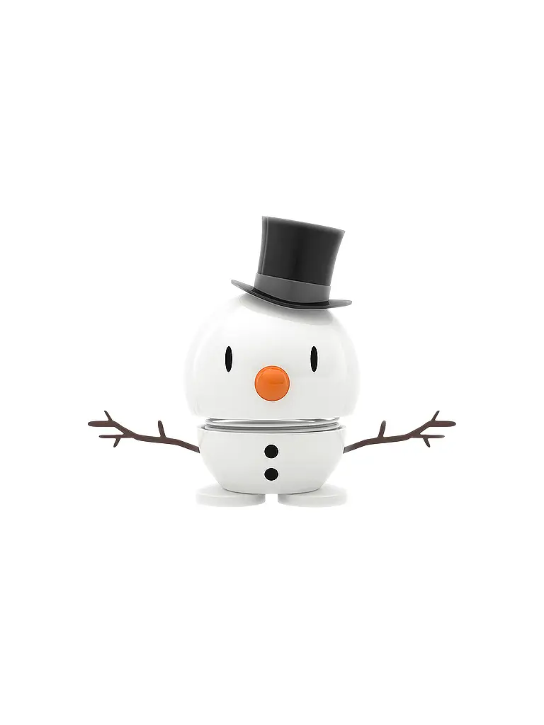 HOPTIMIST | Figura decorativa Classic Bumble Snowman 7,8cm White | Blanco