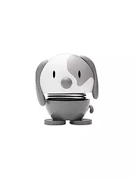 HOPTIMIST | Figura decorativa Dog 6,9cm Marrón | Gris claro
