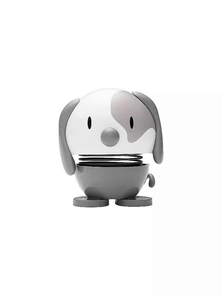 HOPTIMIST | Figura decorativa Dog 6,9cm Cool Grey | Gris claro