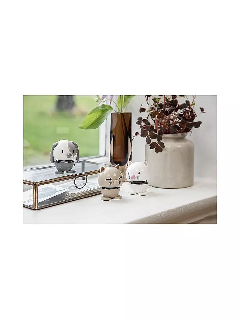 HOPTIMIST | Figura decorativa Dog 6,9cm Cool Grey | 