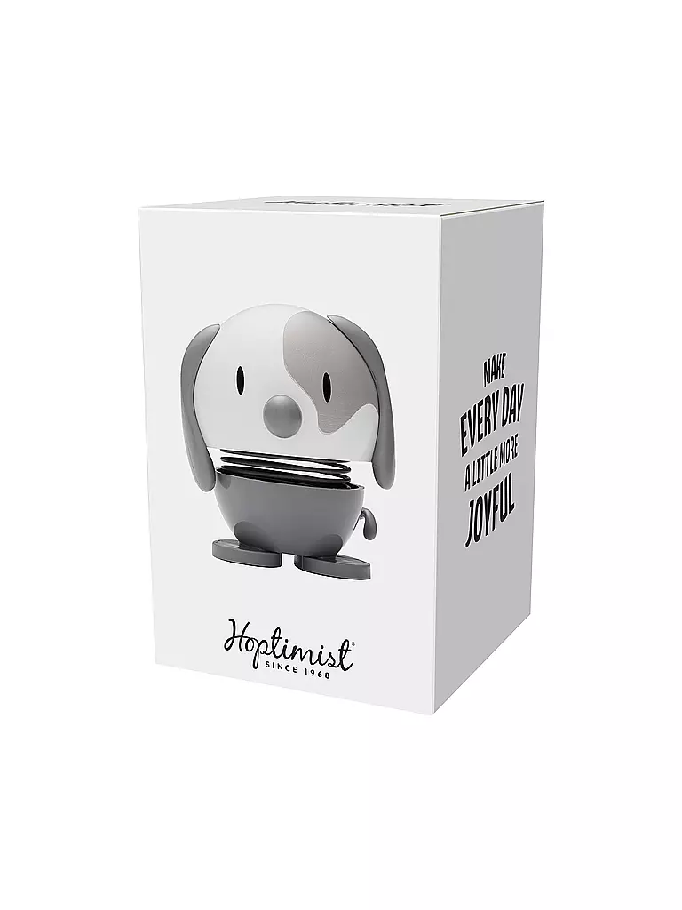 HOPTIMIST | Figura decorativa Dog 6,9cm Cool Grey | 