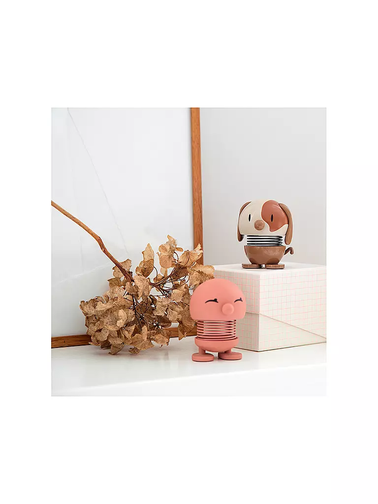 HOPTIMIST | Figura decorativa Dog 6,9cm Marrón | 