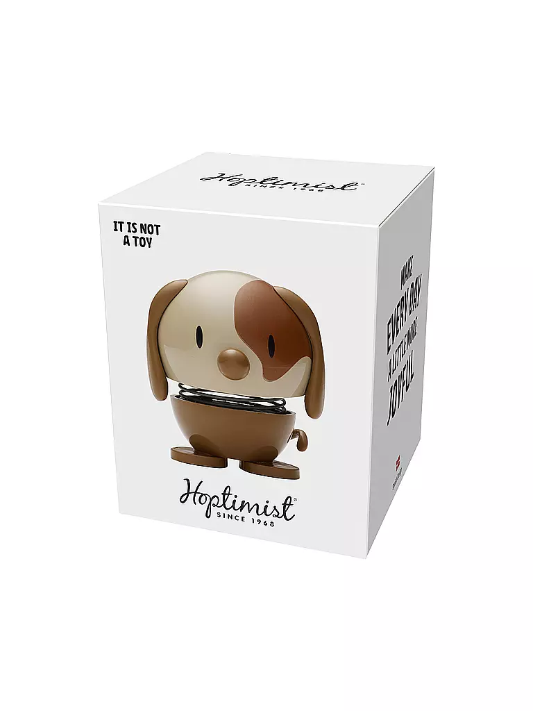 HOPTIMIST | Figura decorativa Dog 6,9cm Marrón | 
