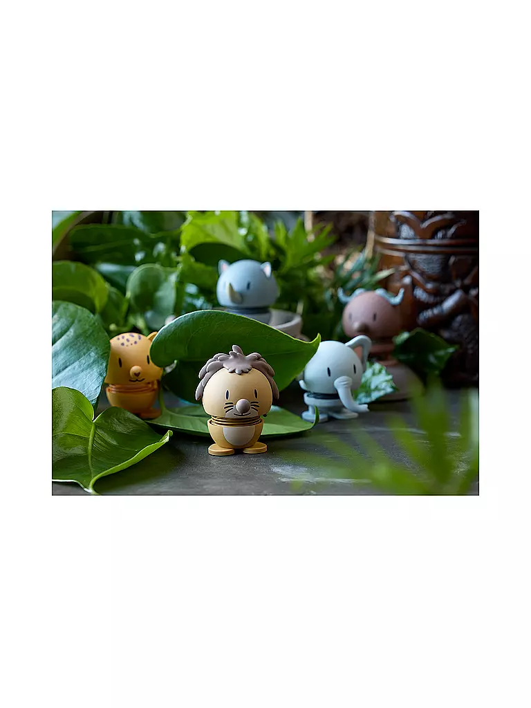 HOPTIMIST | Figura decorativa León Soft 7,6cm Naranja | Marrón claro
