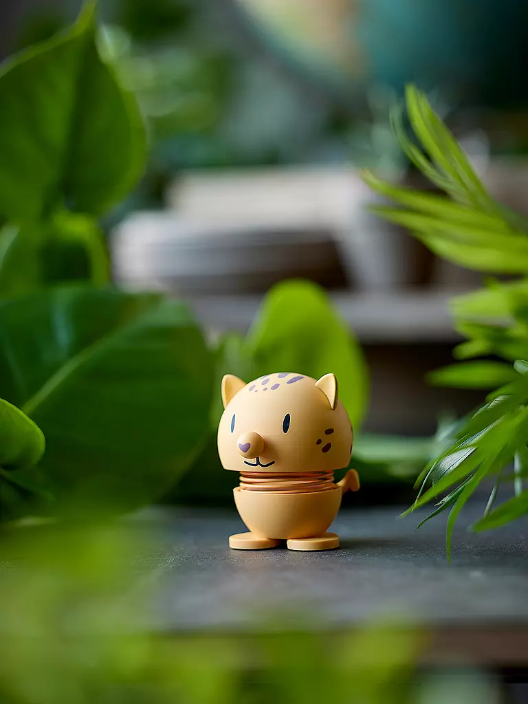 HOPTIMIST | Figura decorativa Leopardo Suave 7,6cm Amarillo | Naranja
