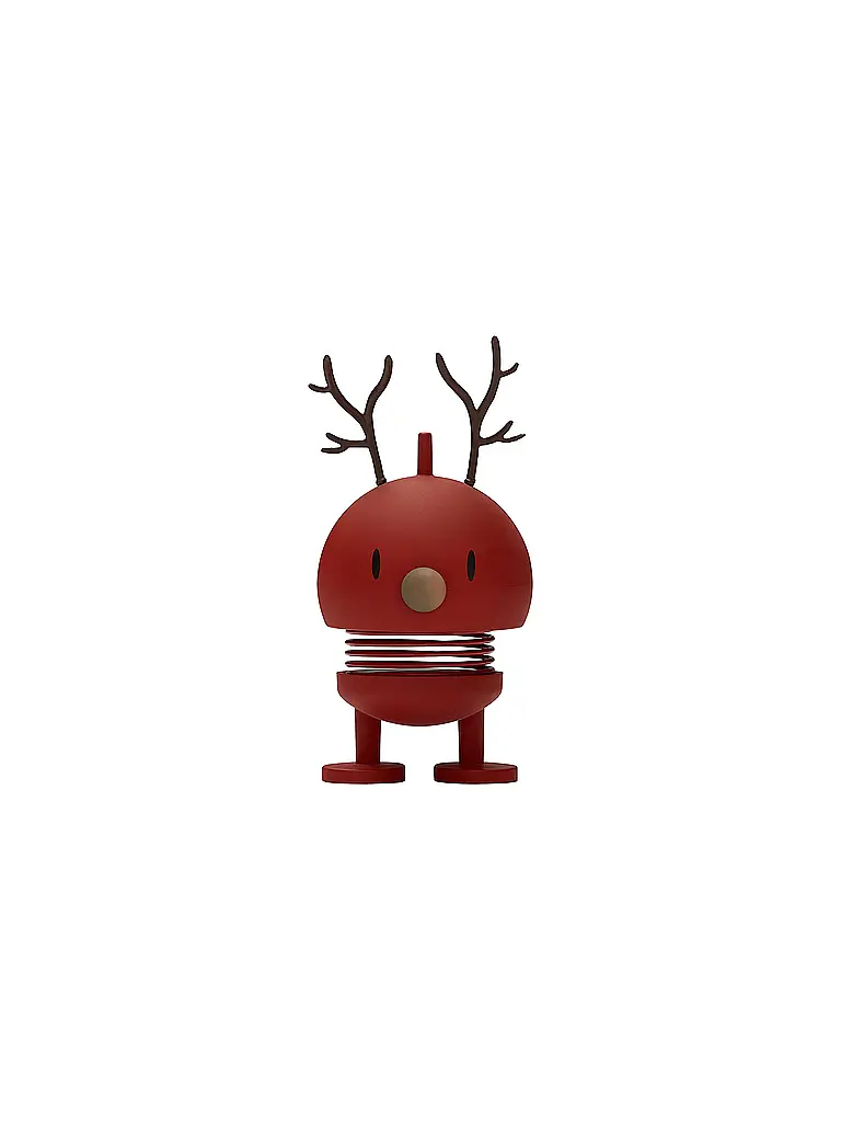 HOPTIMIST | Figura decorativa Reno Suave Bumble 9,5cm Berry | Rojo