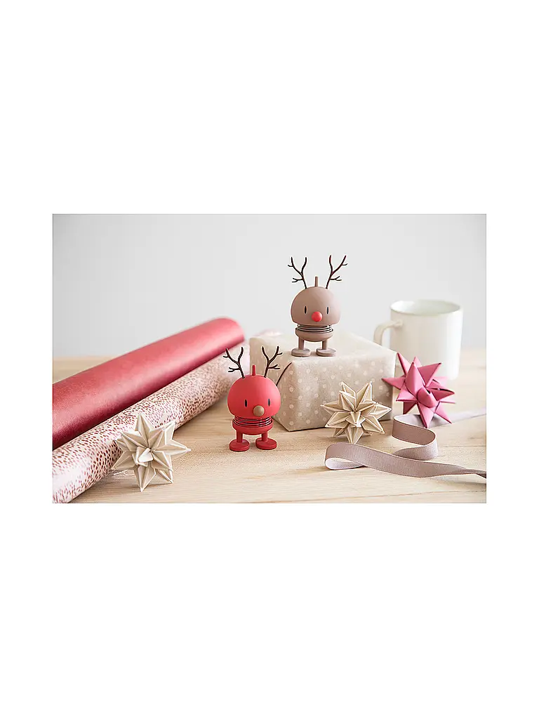 HOPTIMIST | Figura decorativa Reno Suave Bumble 9,5cm Chocolate | 