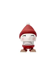 HOPTIMIST | Figura decorativa Soft Bimble Skiing 7,2cm Berry | Rojo