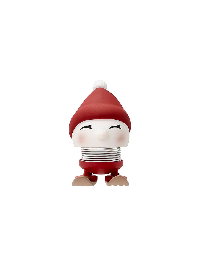 HOPTIMIST | Figura decorativa Soft Bimble Skiing 7,2cm Berry | Rojo