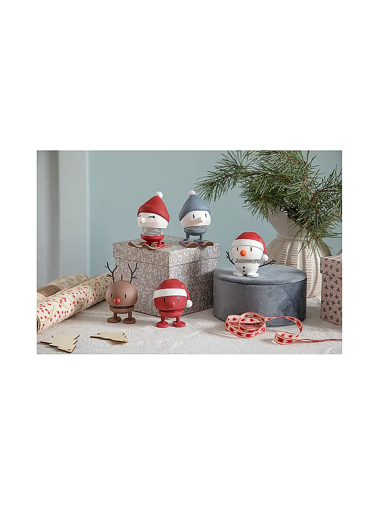 HOPTIMIST | Figura decorativa Soft Bimble Skiing 7,2cm Berry | 