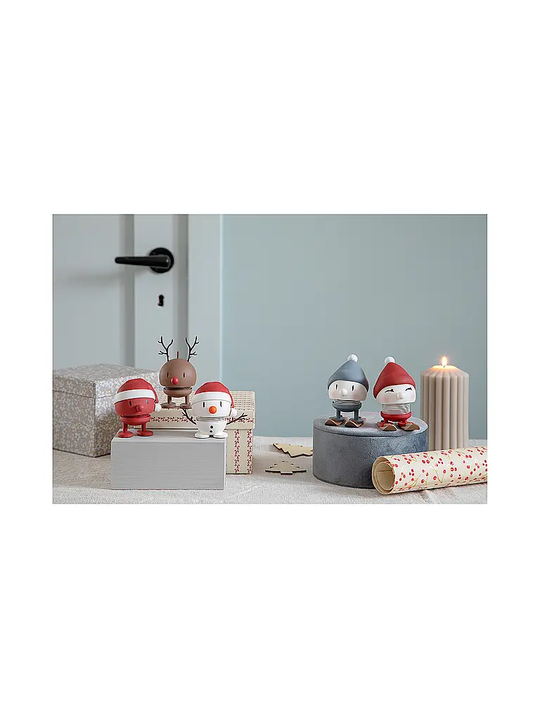 HOPTIMIST | Figura decorativa Soft Bimble Skiing 7,2cm Berry | 