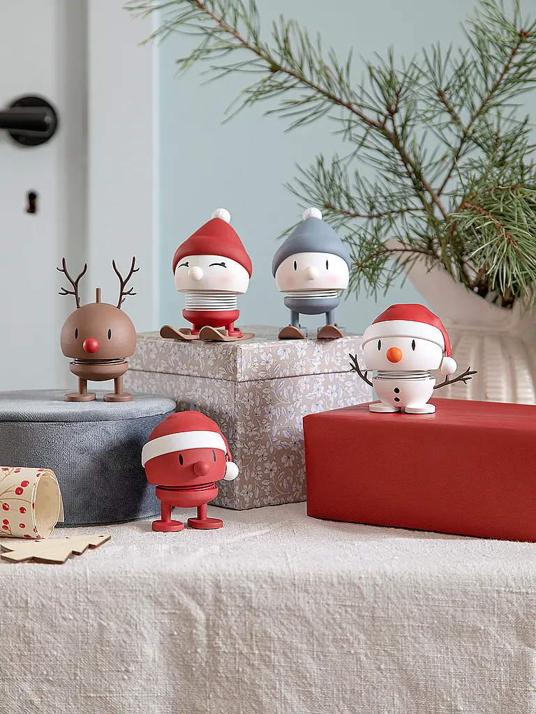 HOPTIMIST | Figura decorativa Soft Bumble Skiing 7,2cm Sky | 