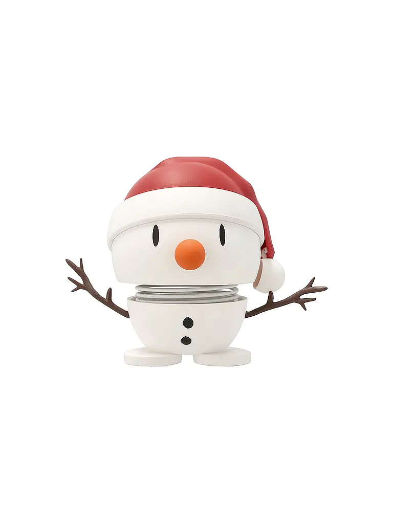HOPTIMIST | Figura decorativa Soft Bumble Snowman 6,9cm | Blanco