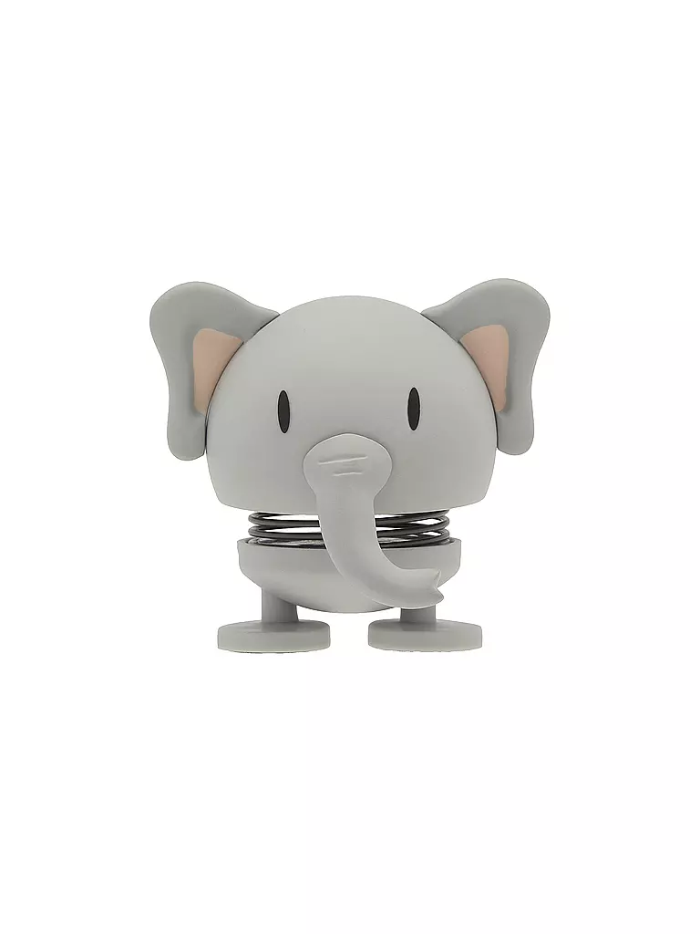 HOPTIMIST | Figura decorativa Soft Elephant 7,6cm Grey | Gris claro