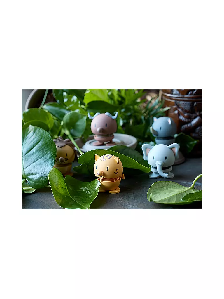 HOPTIMIST | Figura decorativa Soft Elephant 7,6cm Grey | Gris claro