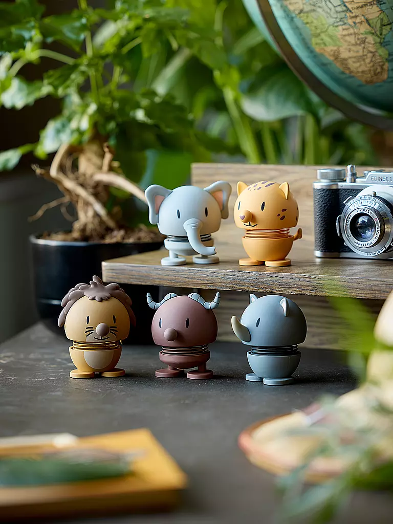 HOPTIMIST | Figura decorativa Soft Elephant 7,6cm Grey | Gris claro