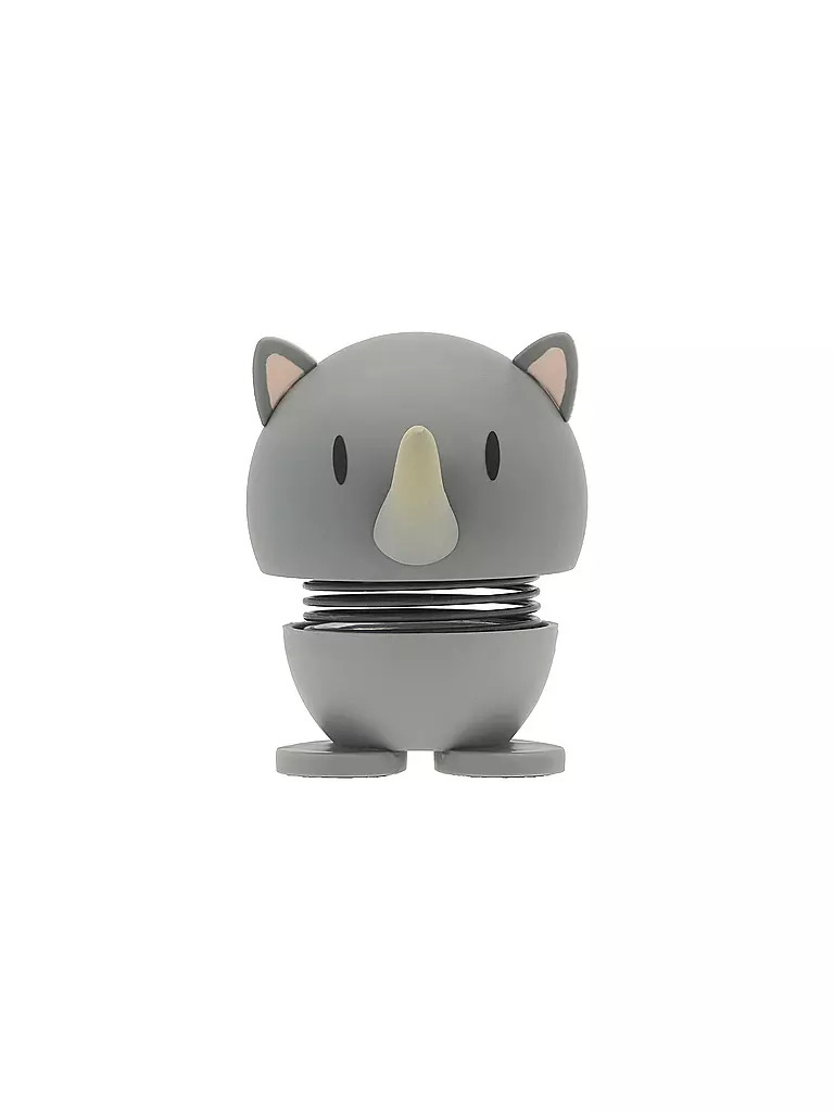 HOPTIMIST | Figura decorativa Soft Rhino 7,6cm Grey | Gris